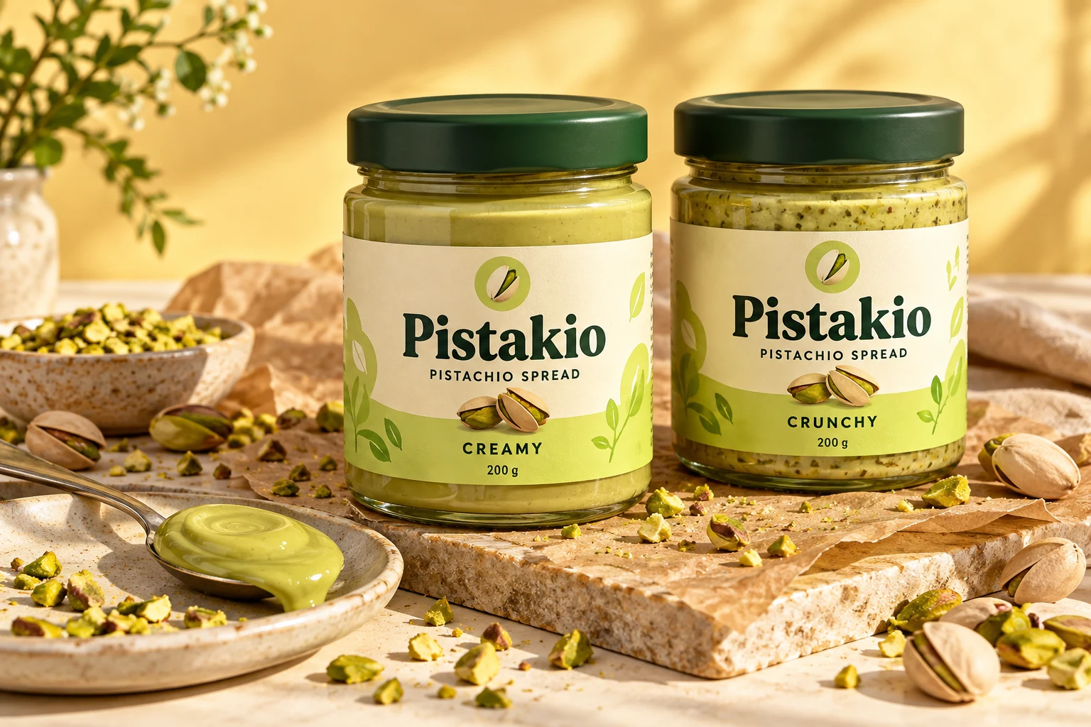 Original Pistakio packaging mockup for The Creamy & Crunchy Duo